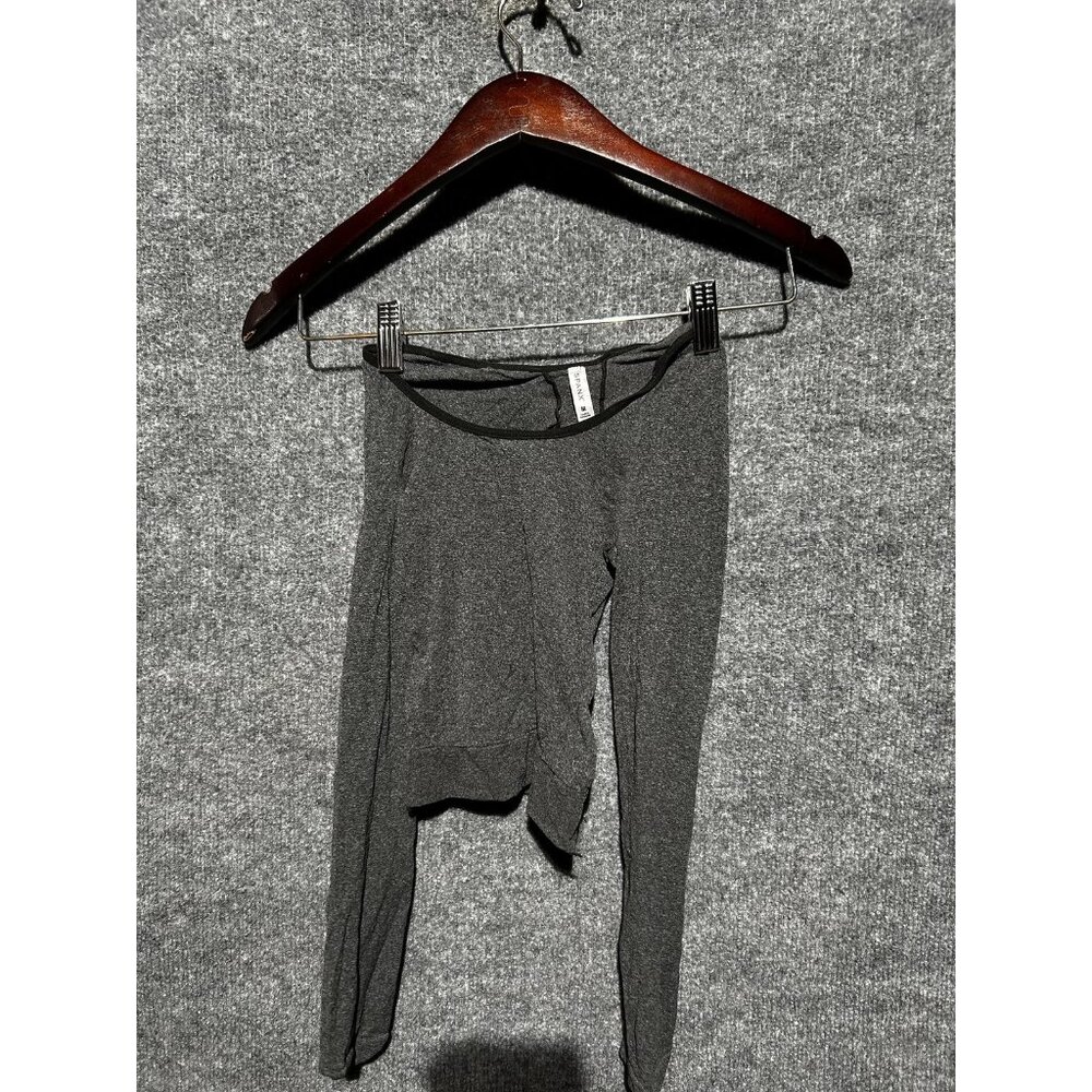 Spanx Shaping Top Womens Medium Gray Long Sleeve Slimming Shapewear Stretch
